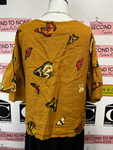 Load image into Gallery viewer, Made in Italy 100% Linen Butterfly Top (Size L)