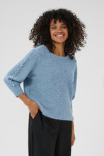 Charger l'image dans la galerie, Wool Blend Pearl Sleeve Sweater (2 Colours)
