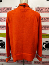 Load image into Gallery viewer, Orange & Teal Contrasting Knit Sweater (Size L)