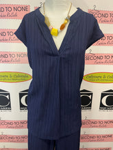 Load image into Gallery viewer, Jones New York Navy Crinkle Set (Size L)