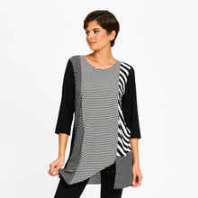 Charger l'image dans la galerie, Red Coral Mixed Stripe Tunic Top (Re-Stocked!)