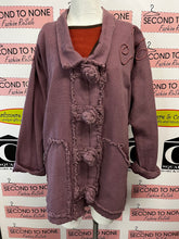 Charger l'image dans la galerie, 100% Cotton Purple Canvas Unique Jacket (Size S/M)