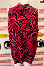 Cargar imagen en el visor de la galería, KC Stevens Animal Print Top (Size 1X)