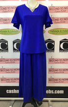 Charger l'image dans la galerie, Royal Blue Wide Leg Crop Pants