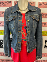 Load image into Gallery viewer, Vintage Garage Denim Jacket (Size M)