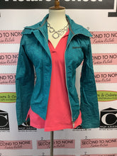 Cargar imagen en el visor de la galería, BENCH Teal Zip Up Jacket (Size M)