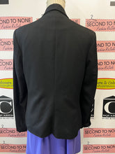 Charger l'image dans la galerie, Black Beaded Lapel Blazer (Size L)