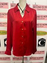Load image into Gallery viewer, Michael Kors Red Collared Blouse (Size XL)
