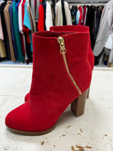 Load image into Gallery viewer, Refuge Red Faux Suede Boots (Size 6)