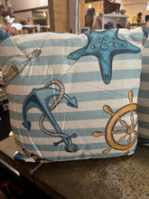 Cargar imagen en el visor de la galería, Nautical Whimsical Pillow (Only 1 Left!)
