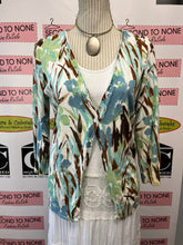 Load image into Gallery viewer, Watercolour Foliage Design Cardigan (Size L)