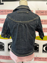 Load image into Gallery viewer, Route 66 Baby Doll Short Sleeve Denim Jacket (Size M)