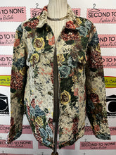 Load image into Gallery viewer, Authentic Louis Vuitton Multicolour Flower Tapestry Trucker Jacket (Size 50 Mens = L/XL)