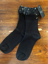 Charger l'image dans la galerie, Red Coral Sequin Trim Socks
