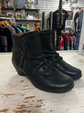 Load image into Gallery viewer, Cobb Hill Laurel Black Leather Booties (Size 7)