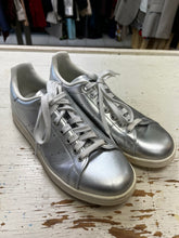 Load image into Gallery viewer, Adidas Stan Smith Silver Sneakers (Size 7 1/2)
