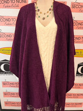 Charger l'image dans la galerie, Plum Purple Poncho/Shawl (One Size)