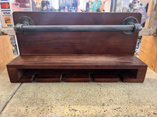 Load image into Gallery viewer, Industrial Pipe Wine Glass & Bottle Rack