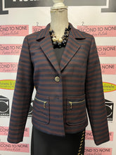 Load image into Gallery viewer, Isaac Mizrahi Striped Jacket (Size 10)
