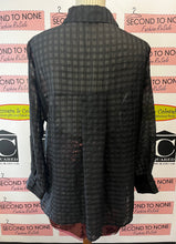 Load image into Gallery viewer, Zara Plaid Sheer Organza Top (Size XS)