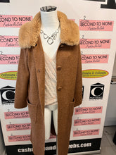Load image into Gallery viewer, Faux-Fur Collar Duster Sweater (Size Large)