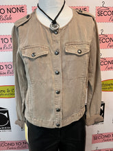 Load image into Gallery viewer, Lucky Brand Collarless Utility Jacket (Size S)