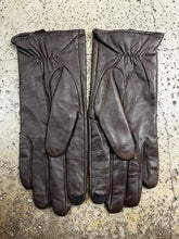 Load image into Gallery viewer, Calvin Klein Brown Leather Gloves (Size M)