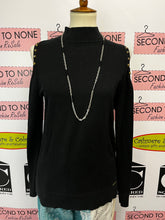 Load image into Gallery viewer, Michael Kors Studded Cold Shoulder Top (Size M)