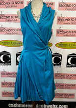 Load image into Gallery viewer, Teal 100% Cotton Wrap Dress (Size XXL)