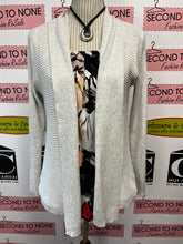 Load image into Gallery viewer, Heather Grey Ribbed Cardigan (Size M)