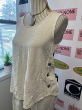 Load image into Gallery viewer, Linen Blend Button Accent Pant Set (Size M)