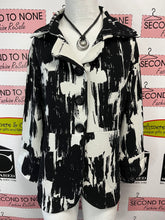 Load image into Gallery viewer, B&W Brush Stoke Funky Jacket (Size S)