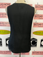 Load image into Gallery viewer, Black Ruffled Tank Top (Size S)
