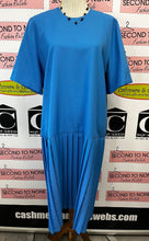 Load image into Gallery viewer, Vintage D’Alliard’s 2 PC Blue Pleated Dress (Size 18)