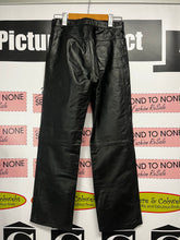 Load image into Gallery viewer, Vintage Black Leather Pants (Size 26)