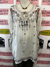 Load image into Gallery viewer, Johnny Was Embroidered Blouse (Size L)