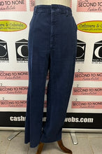 Load image into Gallery viewer, 70s Mens Denim Blue Cotton Corduroy Pants (Size S)