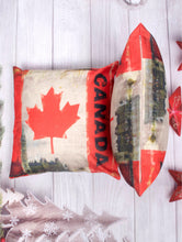 Charger l'image dans la galerie, Retro-Look Canada Flag Pillow (Only 1 Left!)