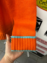 Load image into Gallery viewer, Orange & Teal Contrasting Knit Sweater (Size L)