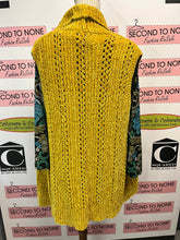 Load image into Gallery viewer, Sunflower Yellow Chenille Knit Vest (Size XL)