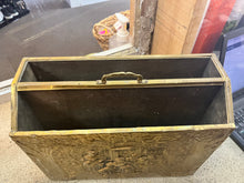 Load image into Gallery viewer, Antique Brass Magazine Rack