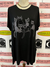 Load image into Gallery viewer, Rhinestone Cats Tunic (Size 2XL)