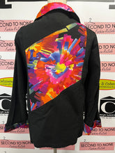 Load image into Gallery viewer, Floral Accent Black Blazer (Size L)