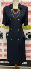 Load image into Gallery viewer, Vintage Hampton Row Double Breasted Shift Dress (Size 12)