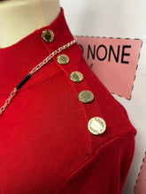 Cargar imagen en el visor de la galería, Calvin Klein Red Mock Neck (Size M)