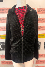 Load image into Gallery viewer, Alia Polka Dot Velour Sweater (SIze XL)