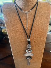 Charger l'image dans la galerie, Long Silver & Gem-Stone Necklace