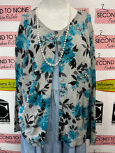 Charger l'image dans la galerie, Karen Scott Floral Cardi (Size L)