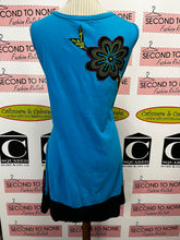 Cargar imagen en el visor de la galería, Leopards & Roses Patchwork Dress (Size L)