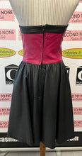 Load image into Gallery viewer, Vintage 1980s Pink & Black Leather Dress (Size 8)